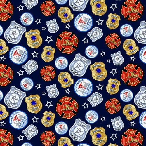 To The Rescue- Badges Navy
