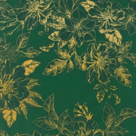 Toile Green 108" Wide Back