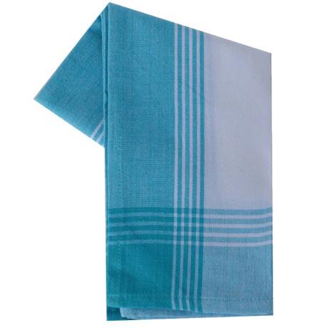 Towel - Turqoise/White
