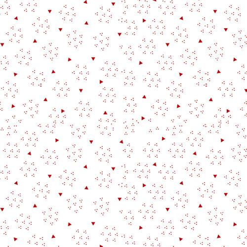 Triangles - White/Red