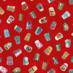 Vintage Thimbles Red