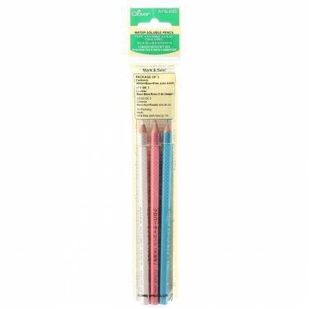 Water Soluble Pencils- 3 Colors