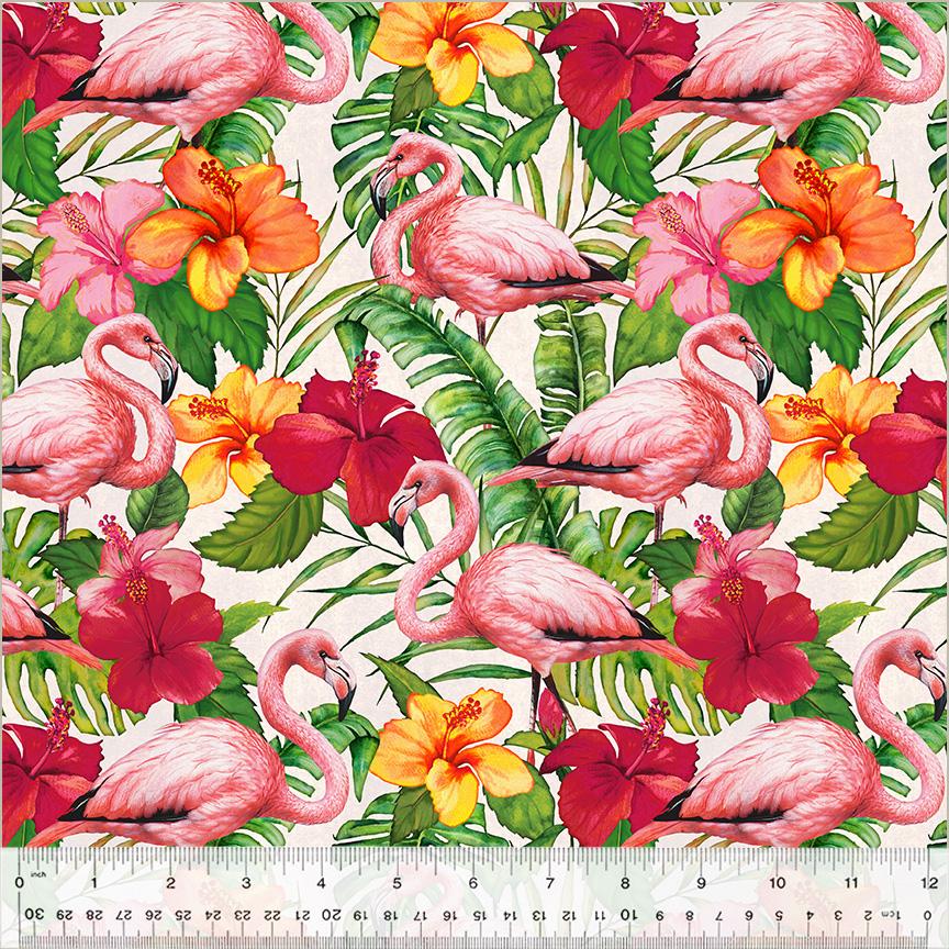 Windham Fabrics - Tropical Paradise - Flamingos